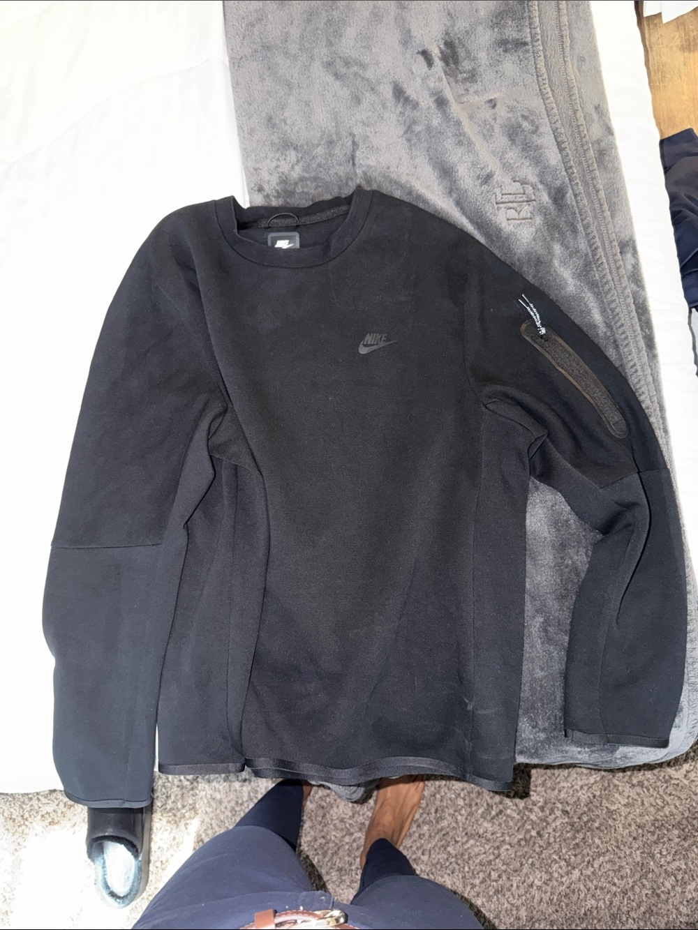 Nike Black Men's Crewneck Pullover Sweatshirt